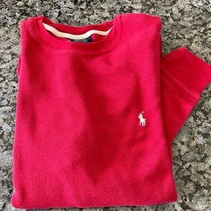 Polo Ralph Lauren Thermal long sleeve  red shirt small